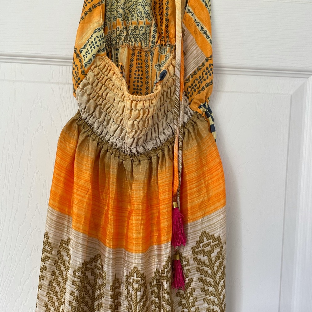 SOLD - Ocean Queen silk dress